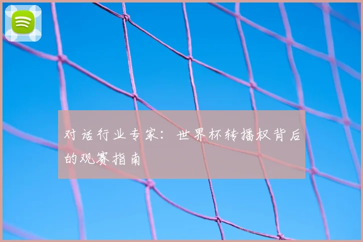 对话行业专家：世界杯转播权背后的观赛指南